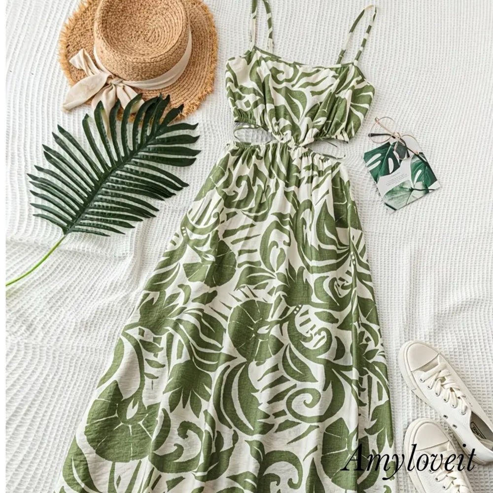 Floral Tiered Midi Dress #51